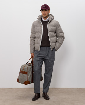 Brunello Cucinelli Светр коричневого кольору з кашеміру M2274100