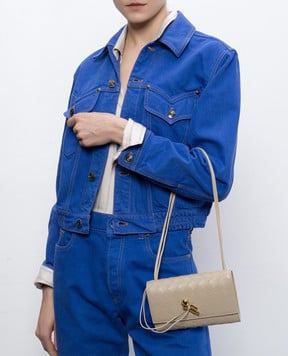 Bottega Veneta Бежева шкіряна сумка Andiamo 836940VCPP2