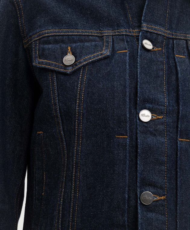 Khaite Синя джинсова куртка Augustine 1175908040 зображення 5