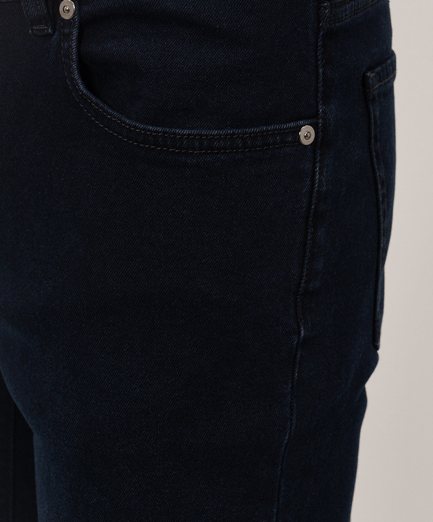 Cashmere&Whiskey Темно синие джинсы с патчем логотипа PT02CW61B181 изображение 5