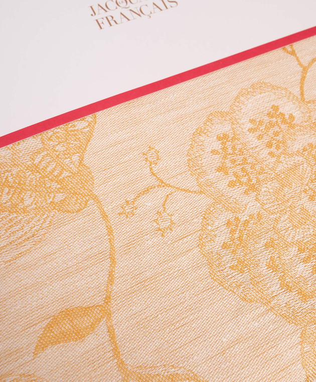 Le Jacquard Fraincais Жовта скатертина À l'orangerie з льону 31627 зображення 2