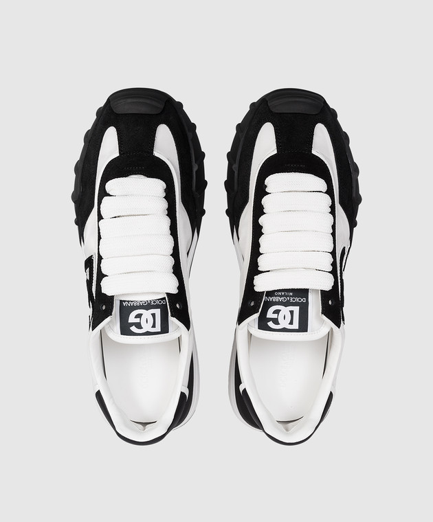 Dolce&Gabbana Комбинированные кроссовки Athletic с нашивкой монограммы логотипа DG CS2384A0136 изображение 4