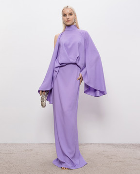 Taller Marmo Фіолетова сукня максі Bacall SS2601