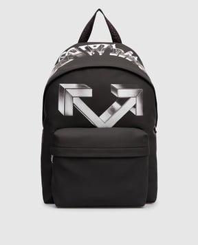 Off-White Чорний рюкзак Rubber OMNB123F25FAB005