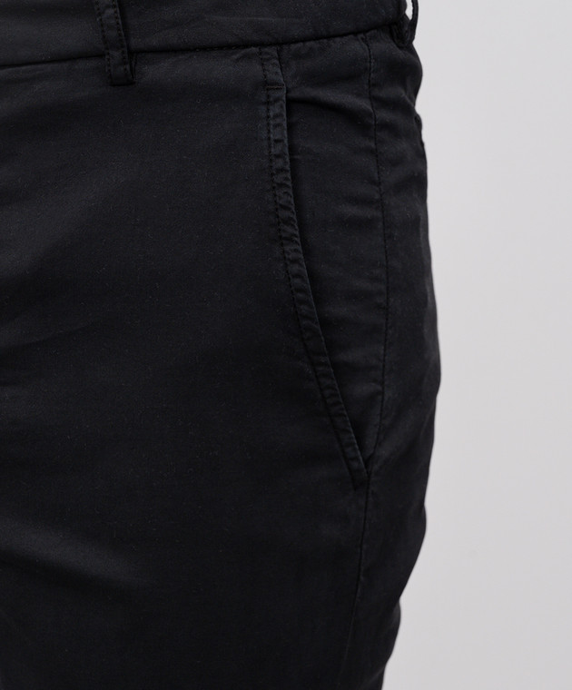 Marco Pescarolo Черные брюки с шелком MANU5309 изображение 5