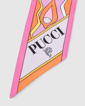 PUCCI Лента твили из шелка в принт 6HGB216HC04