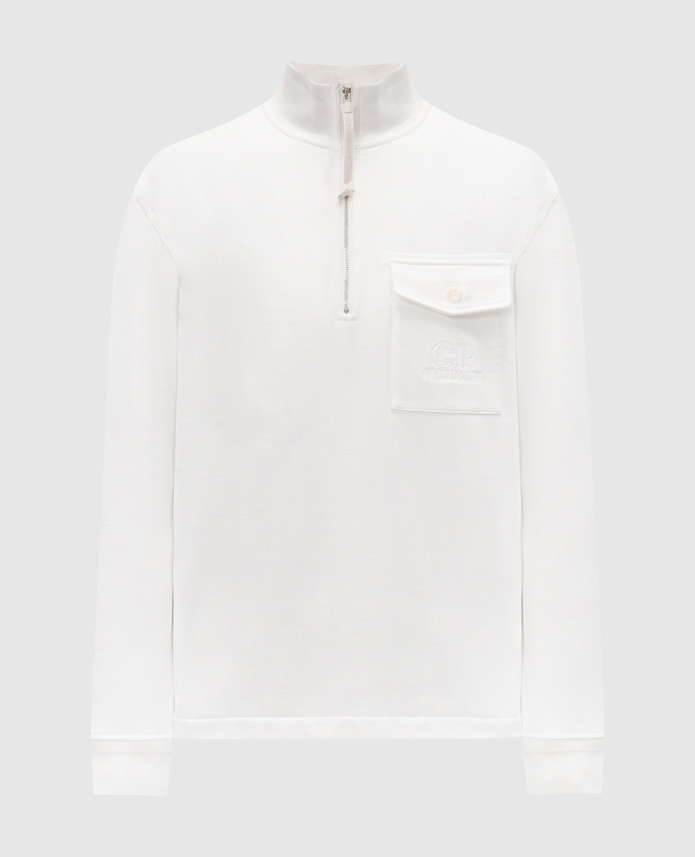 

Белый джемпер с логотипом, Джемпера