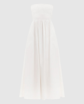 Faithfull Біла сукня міді Jamie FFC19WHT