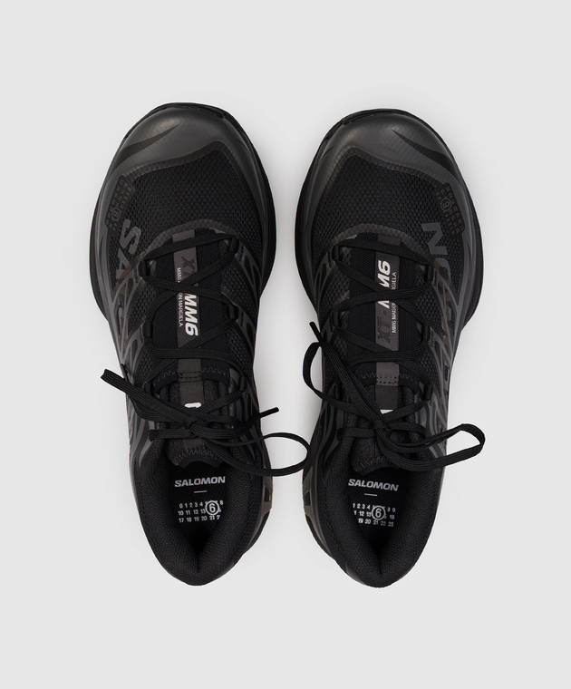 Maison Margiela MM6 Чорні кросівки з принтом логотипа SH1WS0020P6303 зображення 4