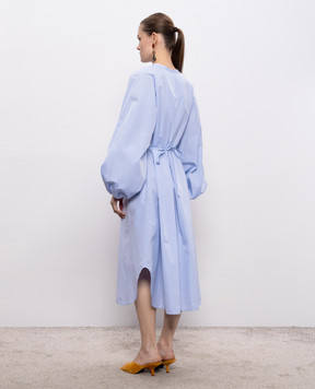 Loulou de Saison Голубое платье-рубашка VITTI VITTI