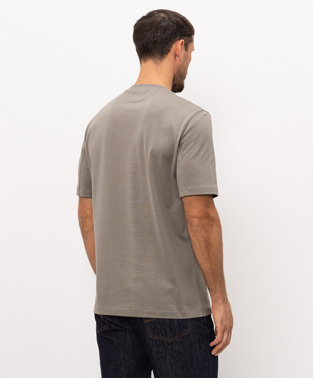Brunello Cucinelli Футболка цвета хаки M0B138440 изображение 3