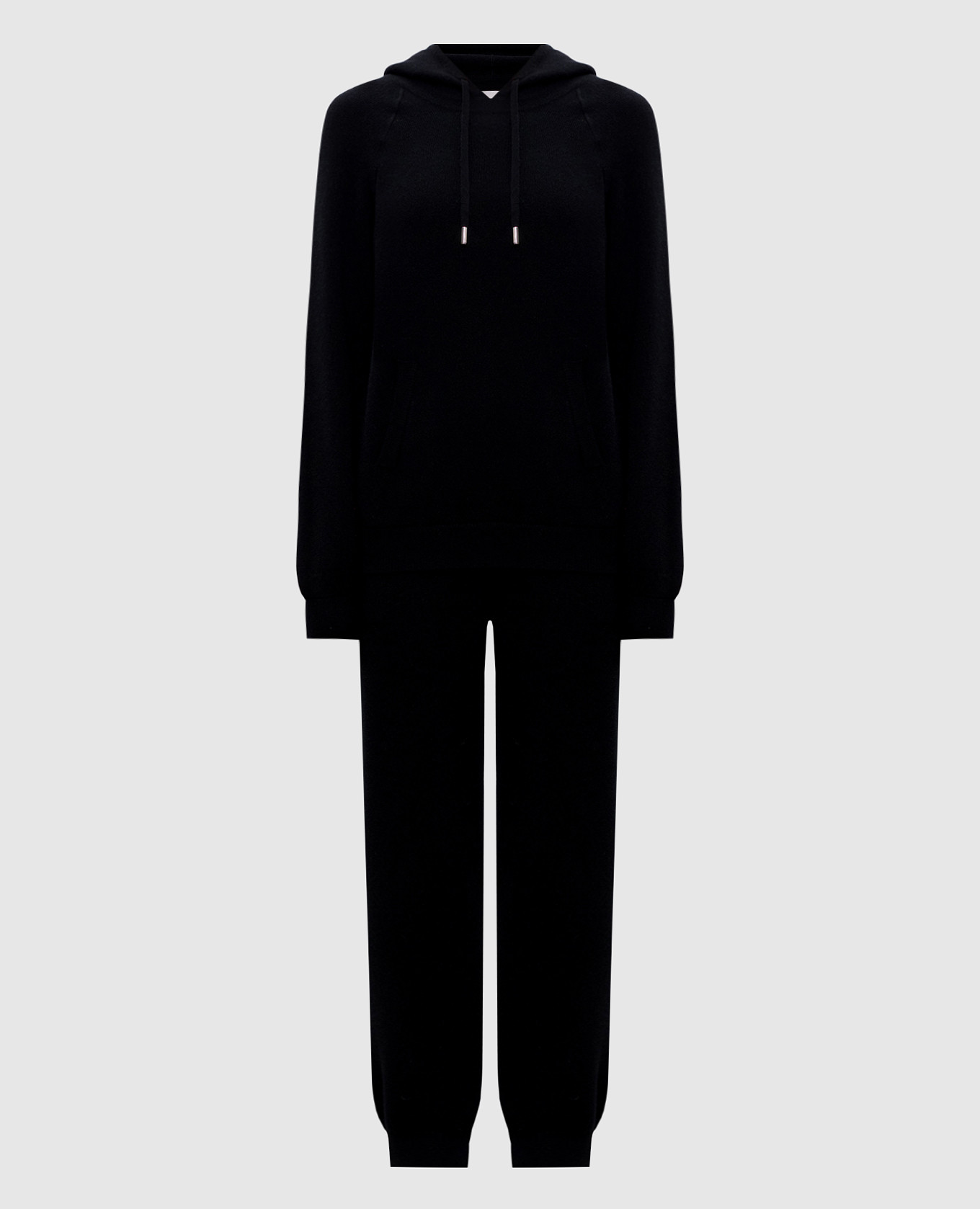 Черный спортивный костюм из кашемира
