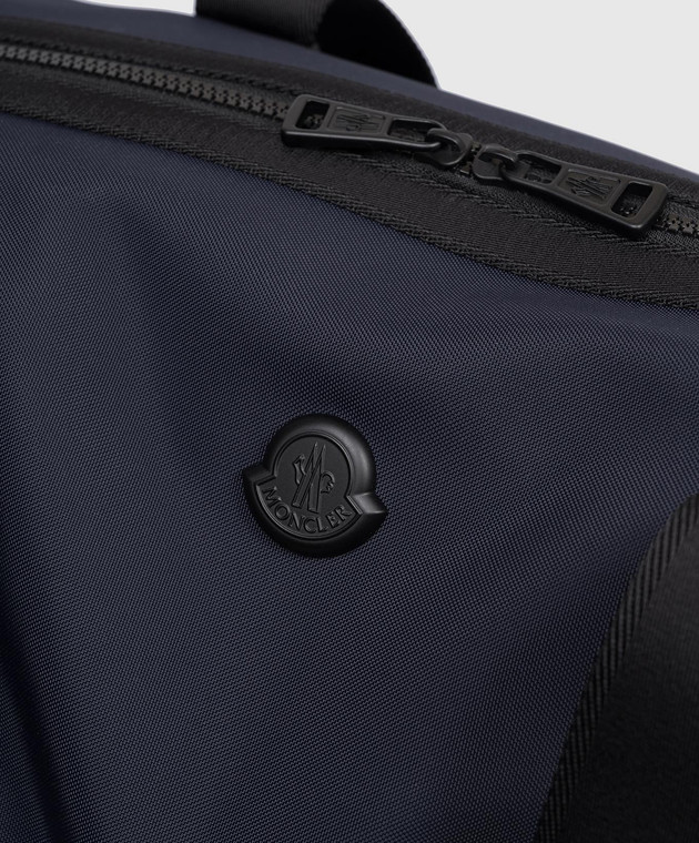 Moncler Синяя дорожная сумка Tech Duffle L109A5G00001M7835 изображение 4