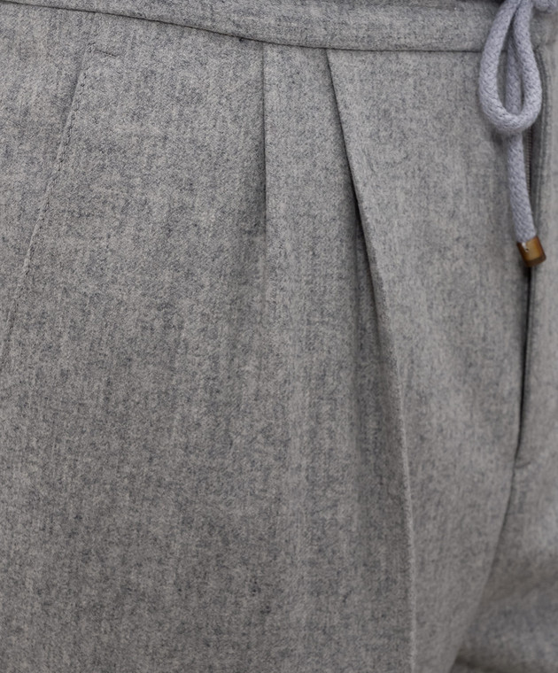 Brunello Cucinelli Штани сірі з вовни M038PE1710 зображення 5