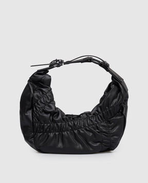Innerraum Чорна сумка-хобо HM2 з драпіруванням HM2BMBKCRSH