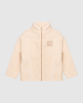 Fendi Дитяча бежева куртка з вовною JUA284AY8J812+