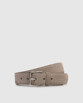 Orciani Бежевий замшевий ремінь Amalfi U08211AMF