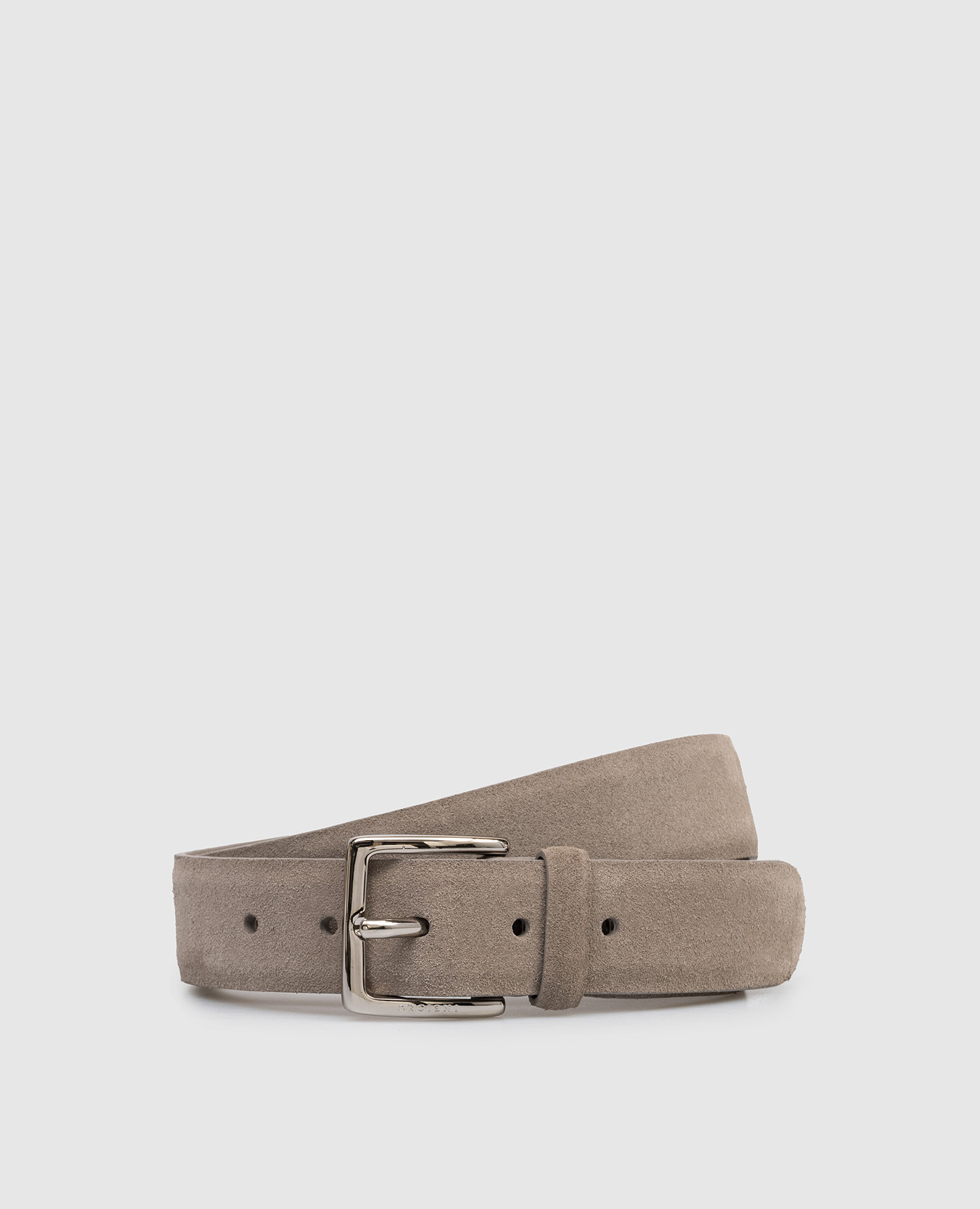 Бежевый замшевый ремень Amalfi