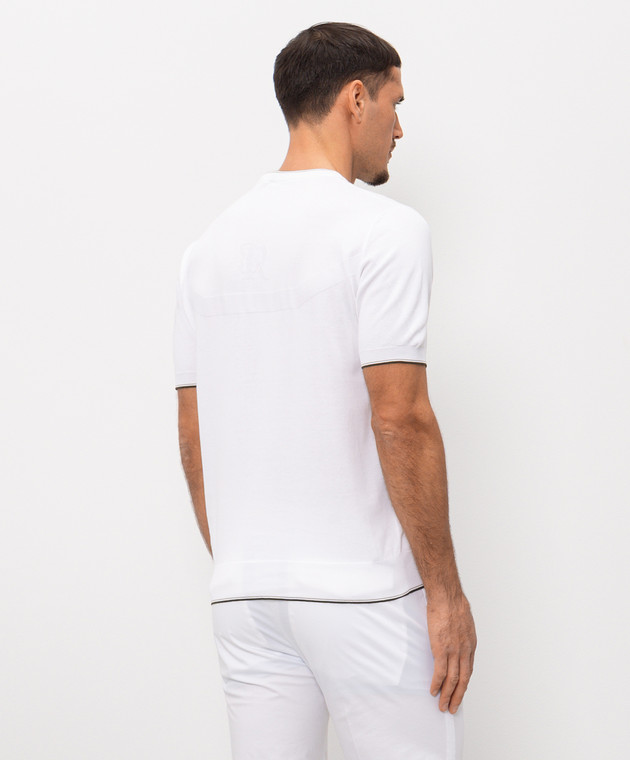 Stefano Ricci Белая футболка с узором монограммы K616448G10F26115 изображение 4