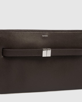 Toteme Коричневая кожаная сумка кросс-боди 261WAM0052LE0025