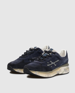 Premiata Синие замшевые кроссовки Moerun MOERUN