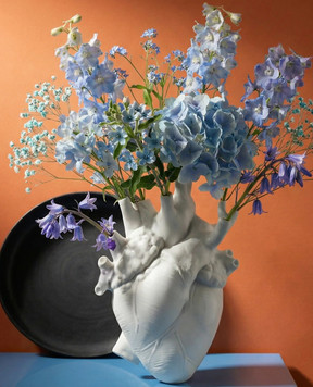 SELETTI Біла порцелянова ваза Love in Bloom 09920