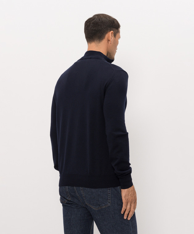 Cashmere&Whiskey Синій джемпер 77397 зображення 4