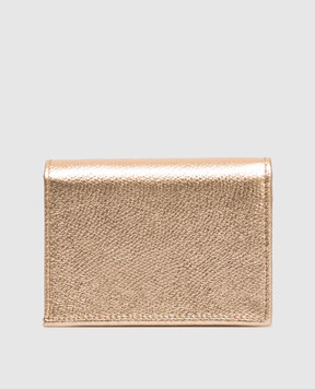 Valentino Кожаный золотистый портмоне VLogo Signature 9W2P0AJ3CHL