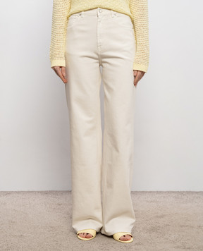 Kiton Джинсы цвета айвори DJ60103K0924H