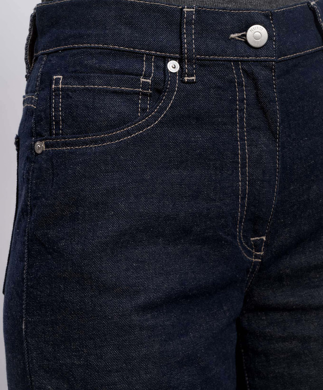 Peserico Синие джинсы с льном P04756L1207934 изображение 5