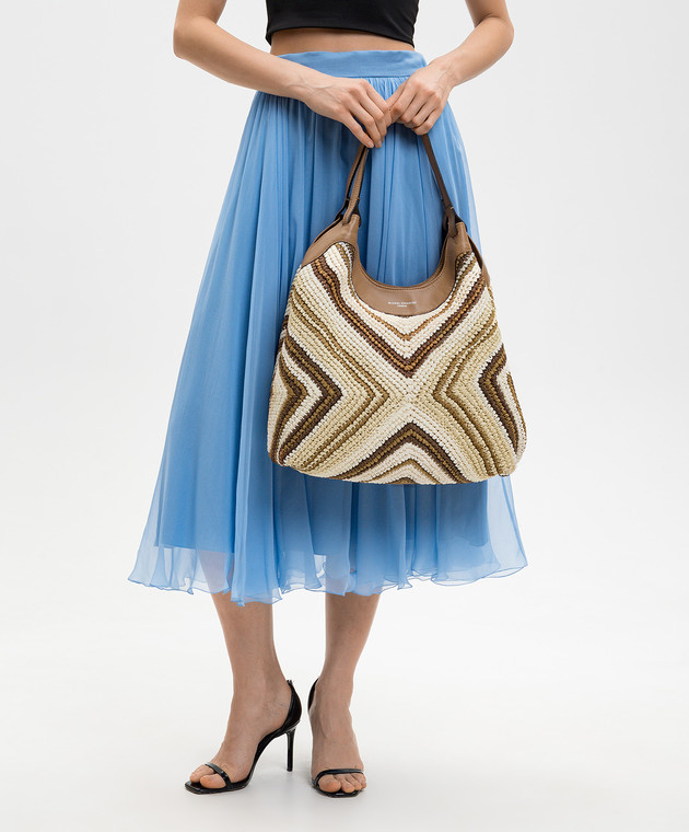 Gianni Chiarini Бежева сумка DUA BS12190DIAMIX зображення 2