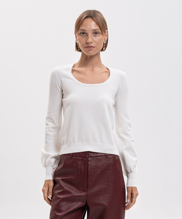 Twinset Джемпер кольору айворі 262TP3033 зображення 3
