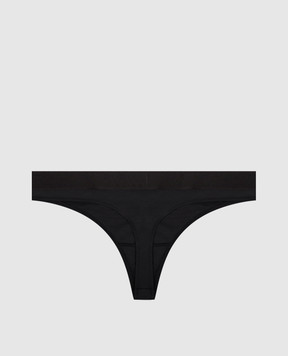 Tom Ford Черные трусики-тонг с контрастным логотипом KNJ009JEX011