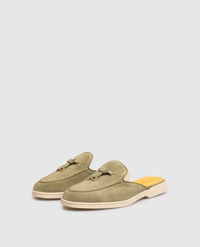 Doucal's Зелені замшеві мюлі DD8894JOANUF229