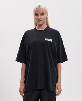 Vetements Чорна футболка MH27TR146Bw