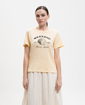 Max Mara Weekend Желтая футболка BORA WKDBORA