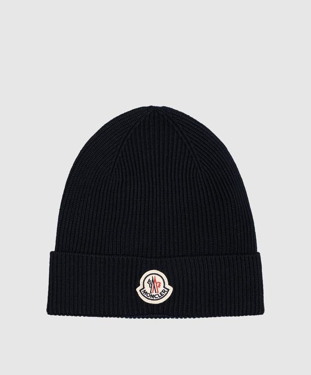 Moncler Синяя шапка из шерсти L20913B70500A9342