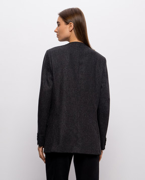 Jil Sander Сірий жакет з вовни J02BN0261J40333