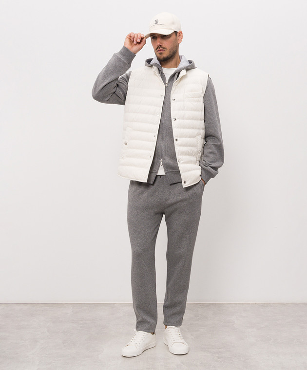 Brunello Cucinelli Футболка цвета айвори M0B131308 изображение 2