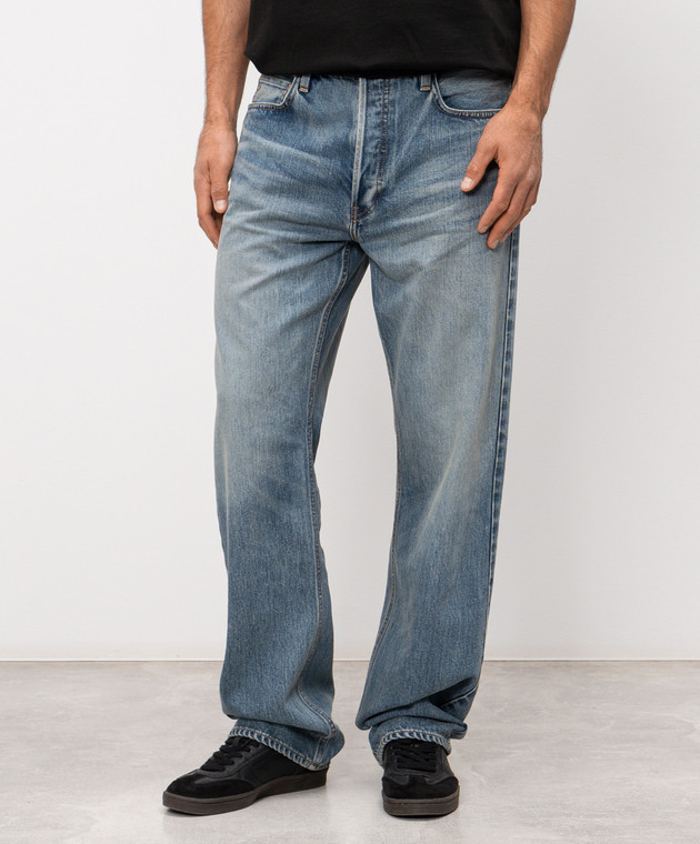 Fear of God Сині джинси з ефектом потертості FG9M459906DNMMI зображення 3