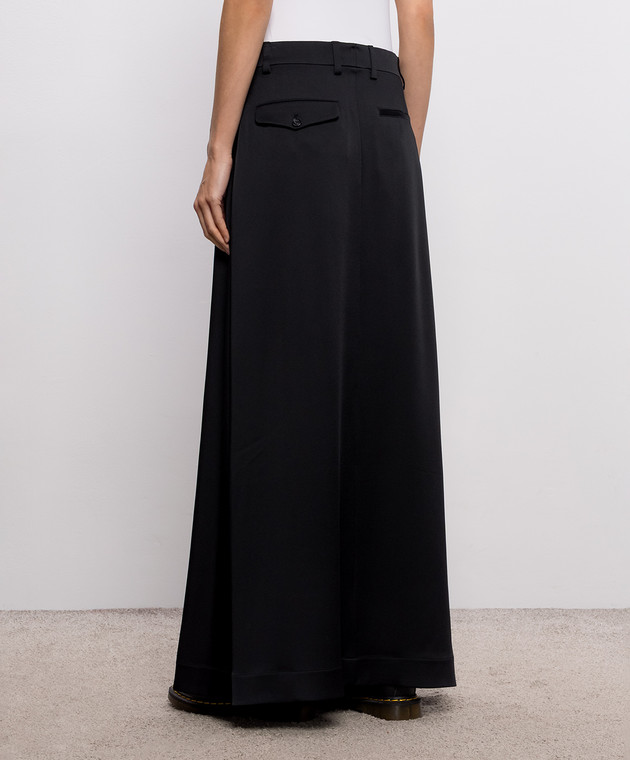 Ann Demeulemeester Черная юбка Kaisa с разрезом B0014268FA647 изображение 4