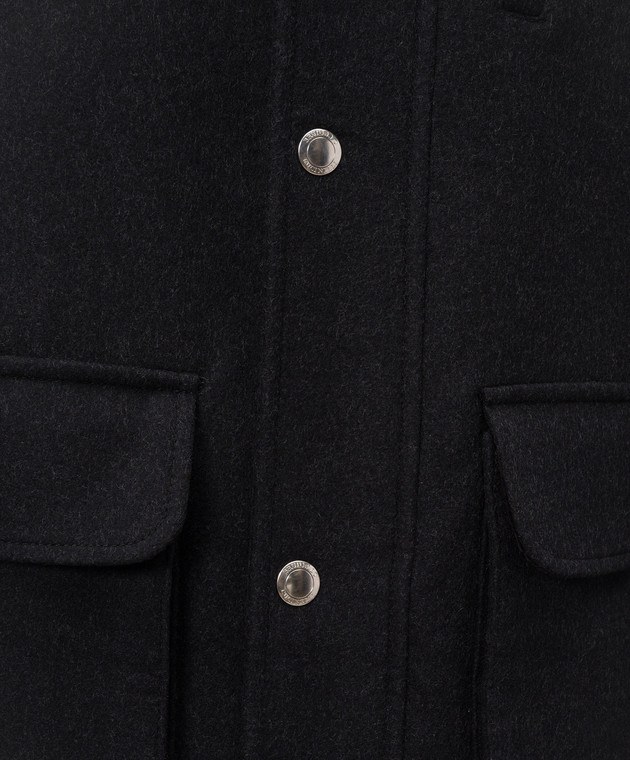 Brunello Cucinelli Чорна куртка з вовни MY4966382 зображення 5