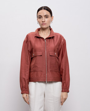 Peserico Червона куртка з ланцюжком A2512901939