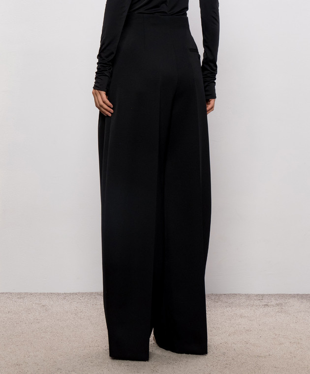 Thierry Mugler Черные брюки из шерсти COM1PA05291020 изображение 4