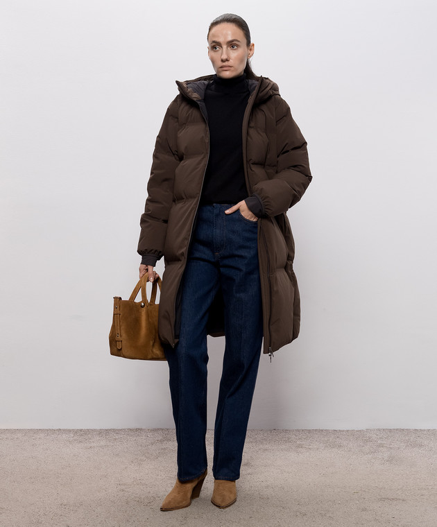 Herno Коричневый пуховик PI002239D12590SZ изображение 2