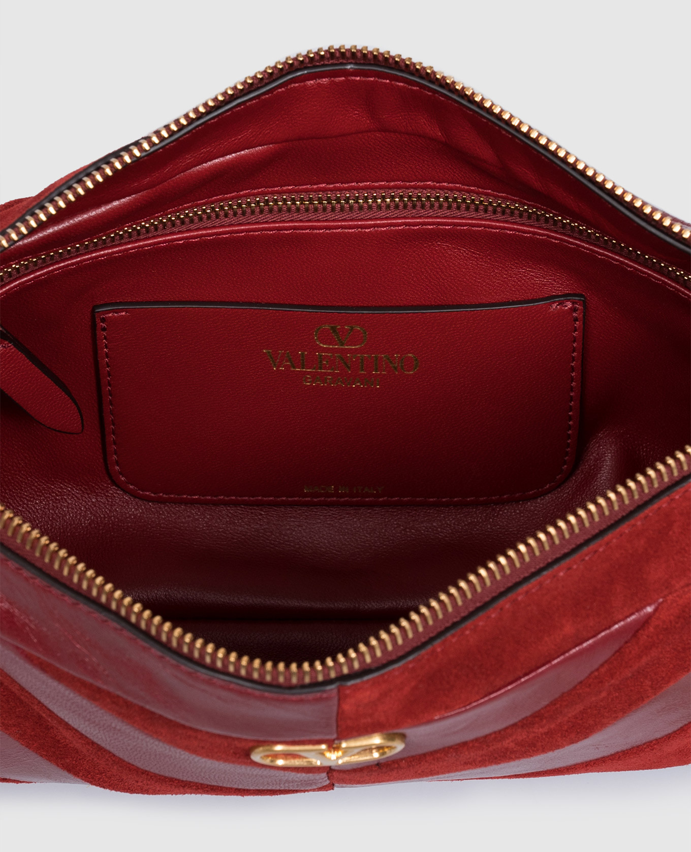 Valentino Червона шкіряна сумка Panthea з кристалами Swarovski 9W2B0S99DED зображення 6