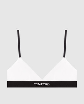 Tom Ford Бежевый браслет с логотипом BRJ009JEX011