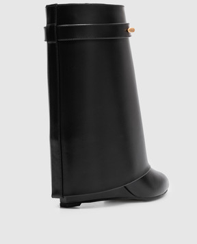 Givenchy Чорні шкіряні чоботи Shark Pinch BE605LE1J7