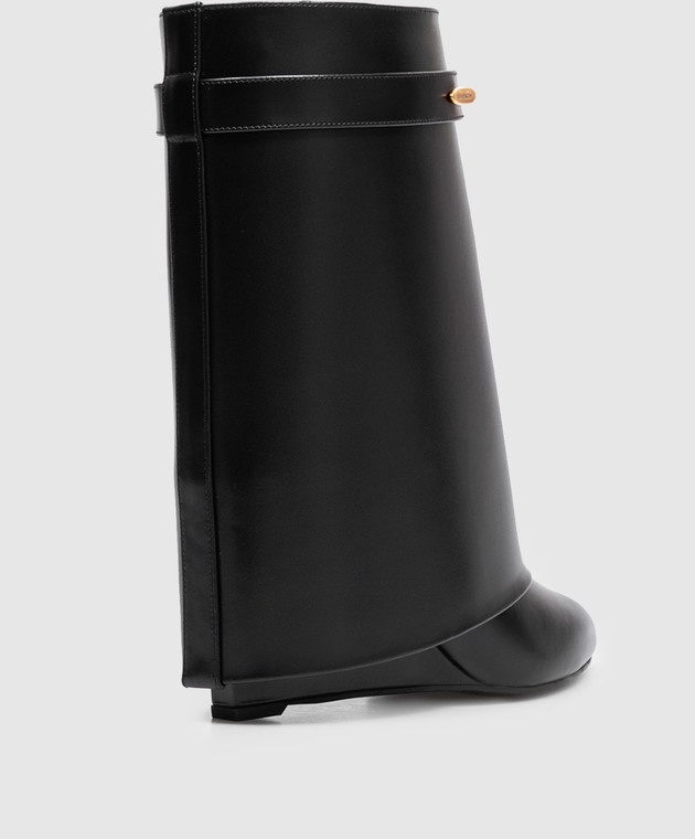 Givenchy Чорні шкіряні чоботи Shark Pinch BE605LE1J7 зображення 3