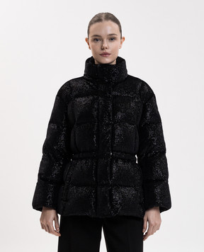 Moncler Чорний пуховик Mouettes L20931A0024389BKE